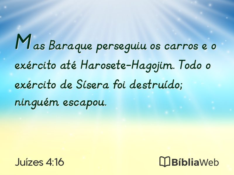 Juízes 4:16 em imagem para compartilhar