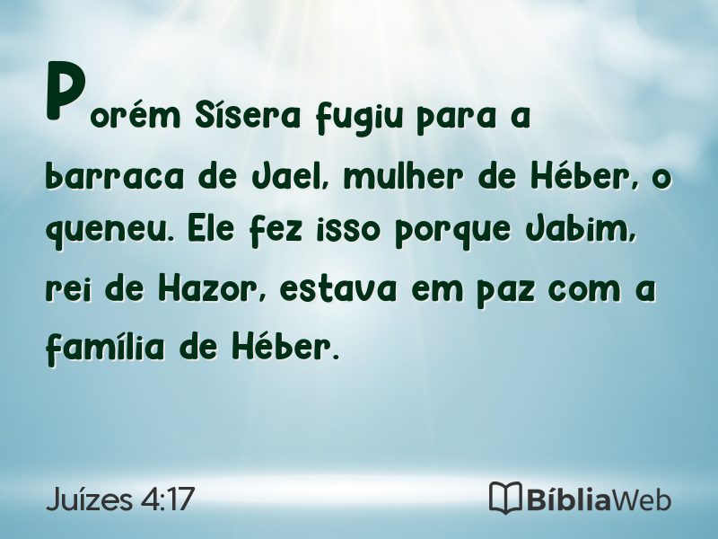 Juízes 4:17 em imagem para compartilhar