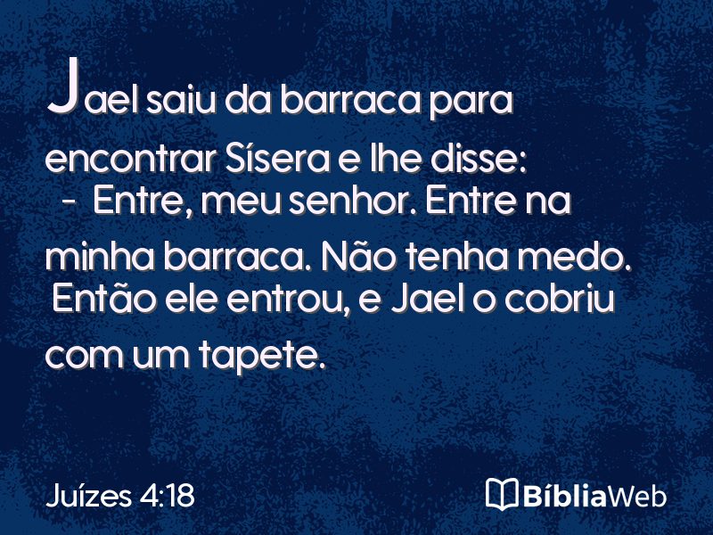Juízes 4:18 em imagem para compartilhar