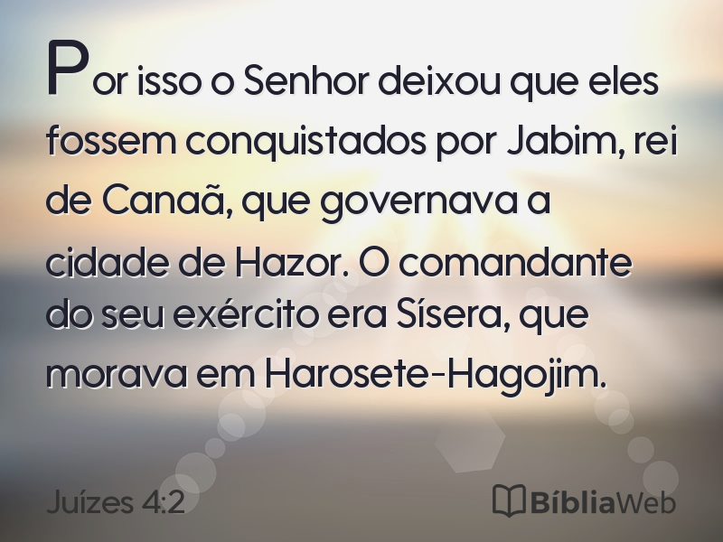 Juízes 4:2 em imagem para compartilhar