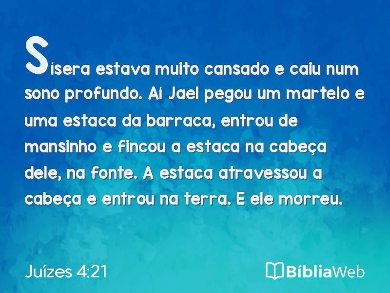 Juízes 4:21 em imagem para compartilhar