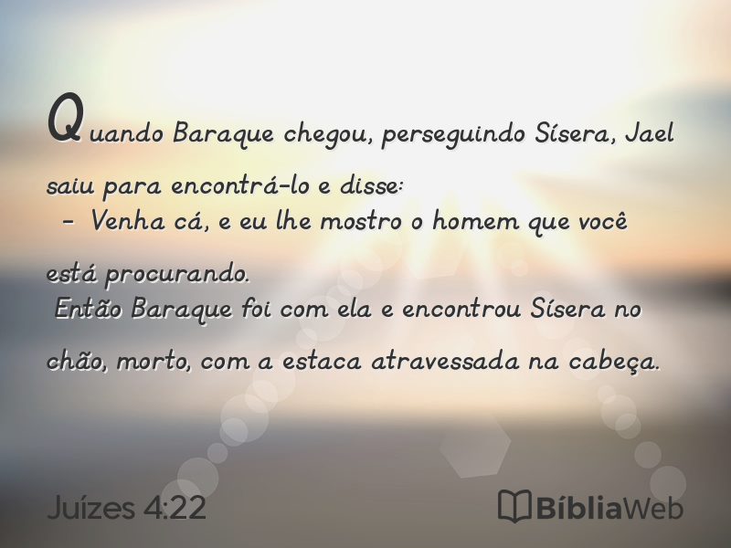 Juízes 4:22 em imagem para compartilhar