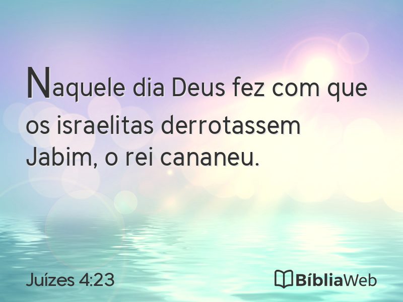 Juízes 4:23 em imagem para compartilhar