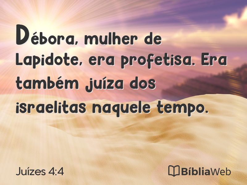 Juízes 4:4 em imagem para compartilhar
