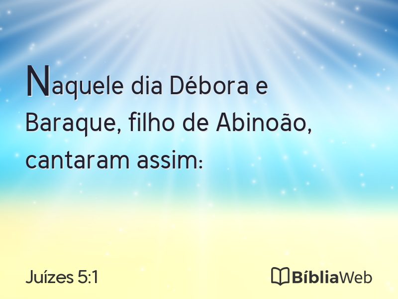 Juízes 5:1 em imagem para compartilhar