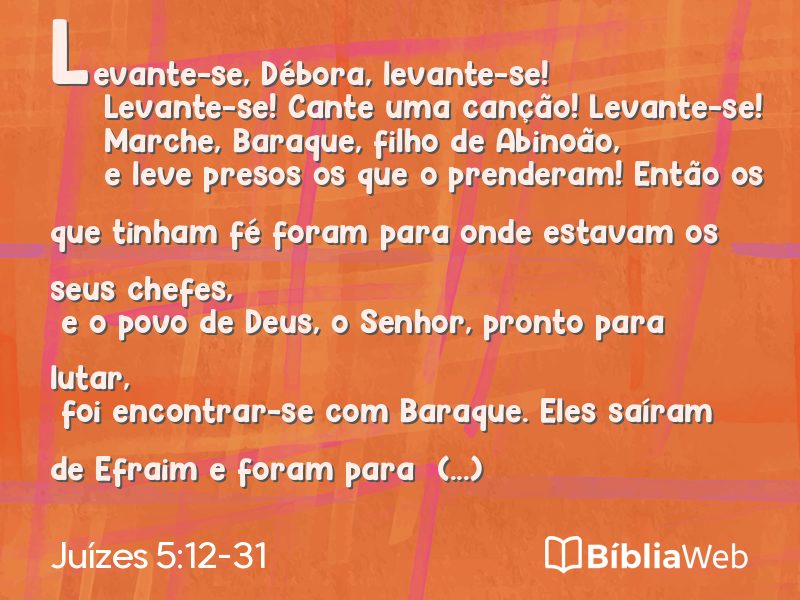 Juízes 5:12-31 em imagem para compartilhar
