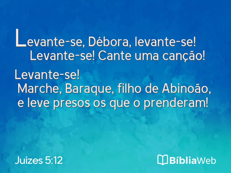 Juízes 5:12 em imagem para compartilhar
