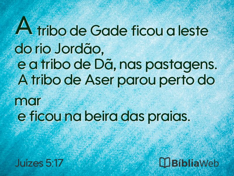 Juízes 5:17 em imagem para compartilhar