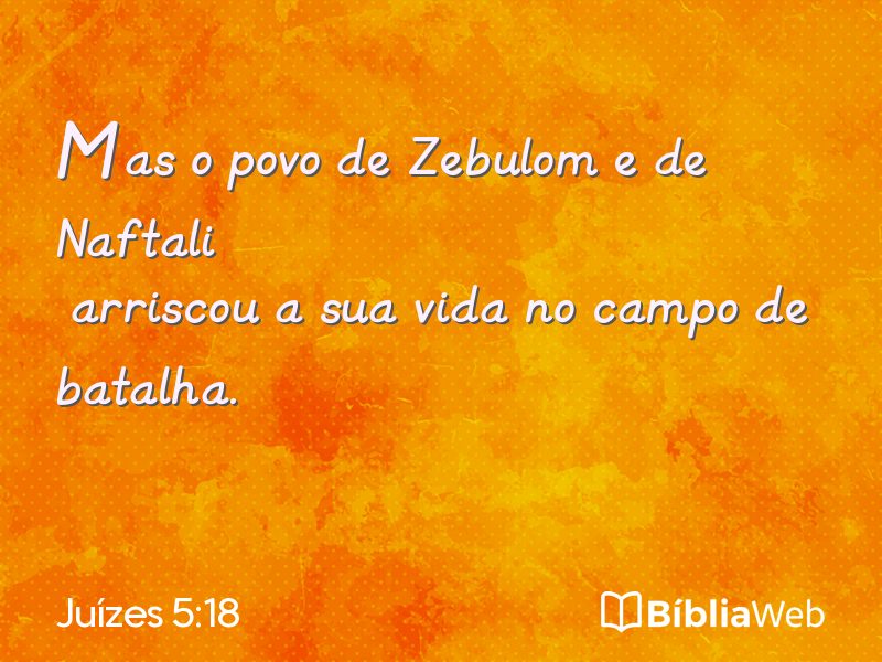 Juízes 5:18 em imagem para compartilhar