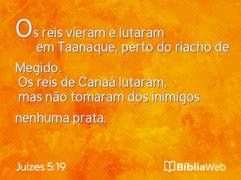 Juízes 5:19 em imagem para compartilhar