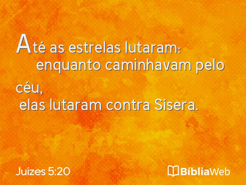 Juízes 5:20 em imagem para compartilhar