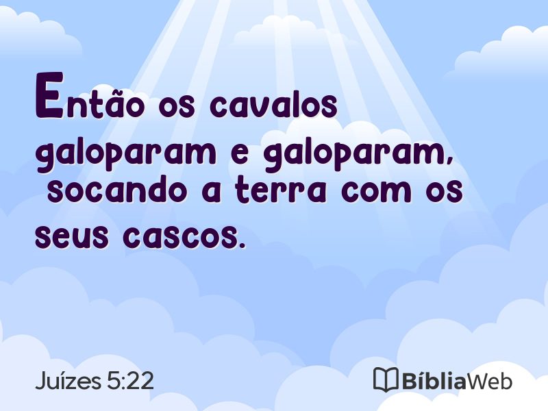 Juízes 5:22 em imagem para compartilhar