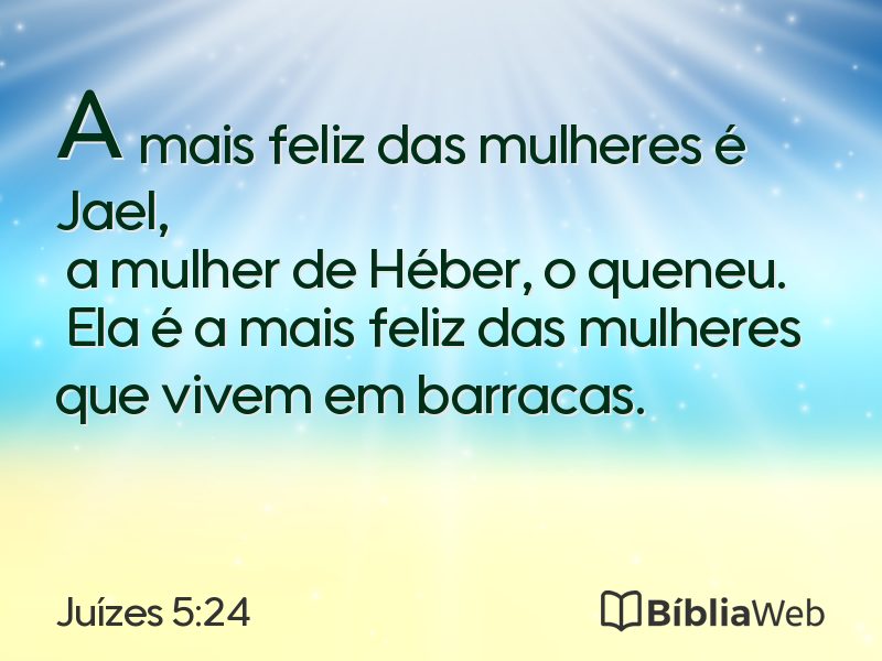 Juízes 5:24 em imagem para compartilhar