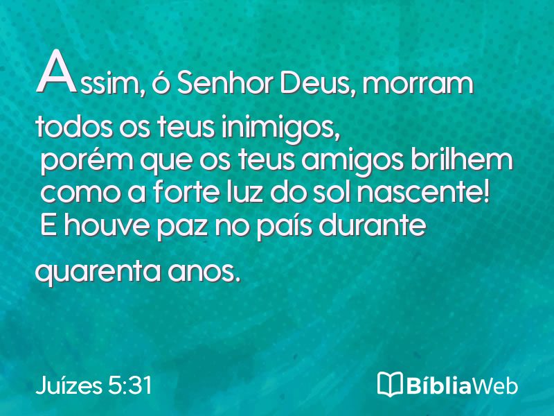 Juízes 5:31 em imagem para compartilhar