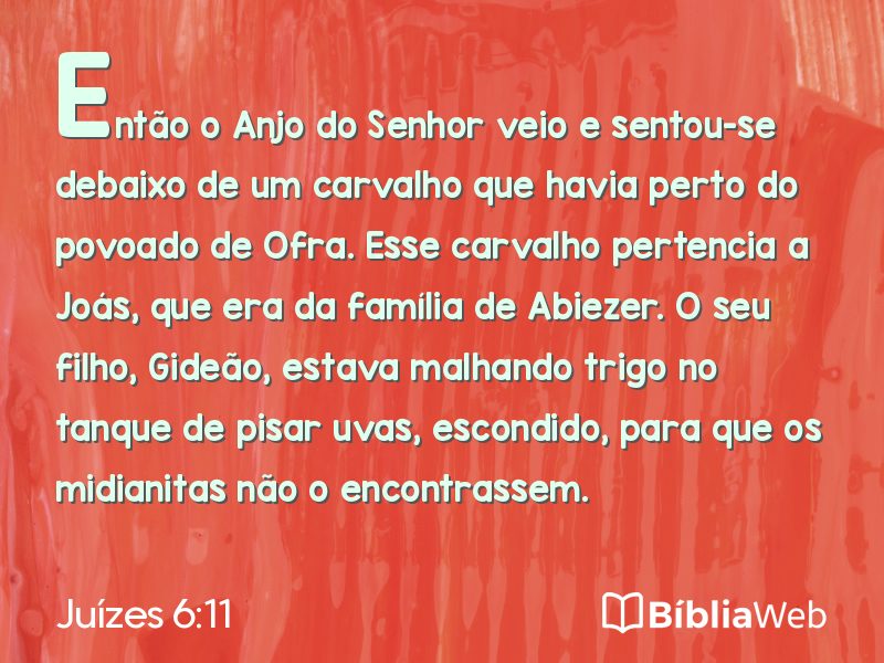 Juízes 6:11 em imagem para compartilhar