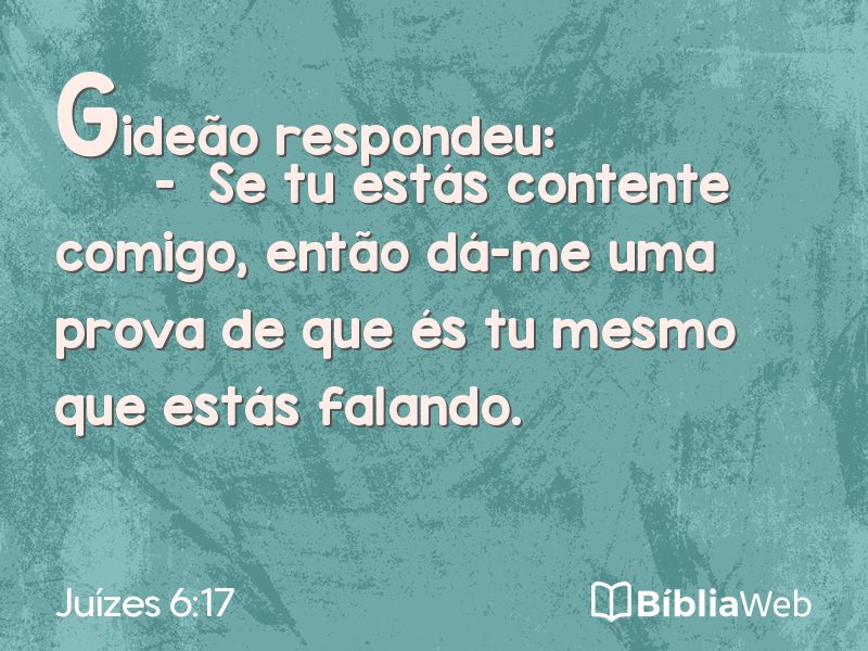 Juízes 6:17 em imagem para compartilhar
