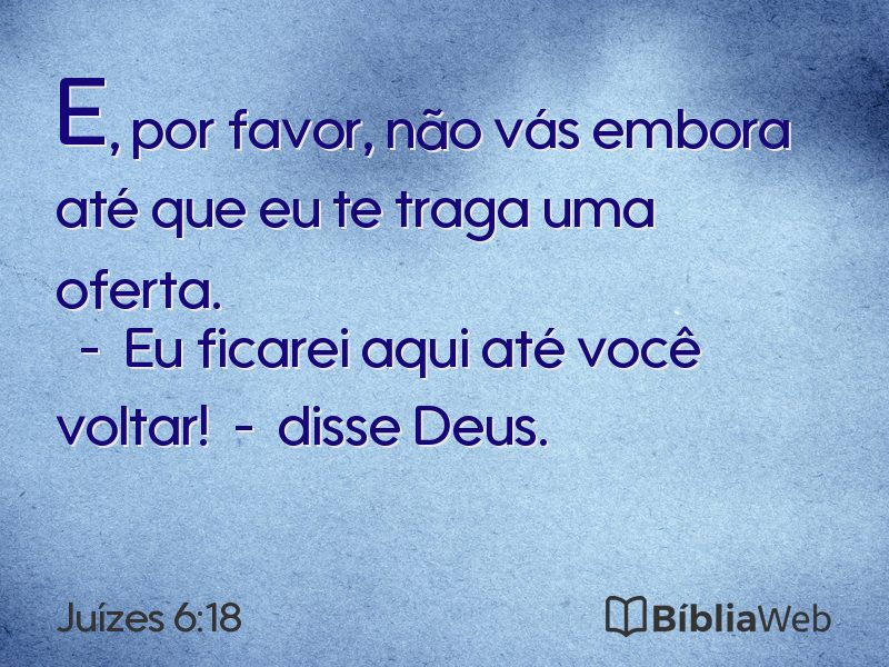Juízes 6:18 em imagem para compartilhar