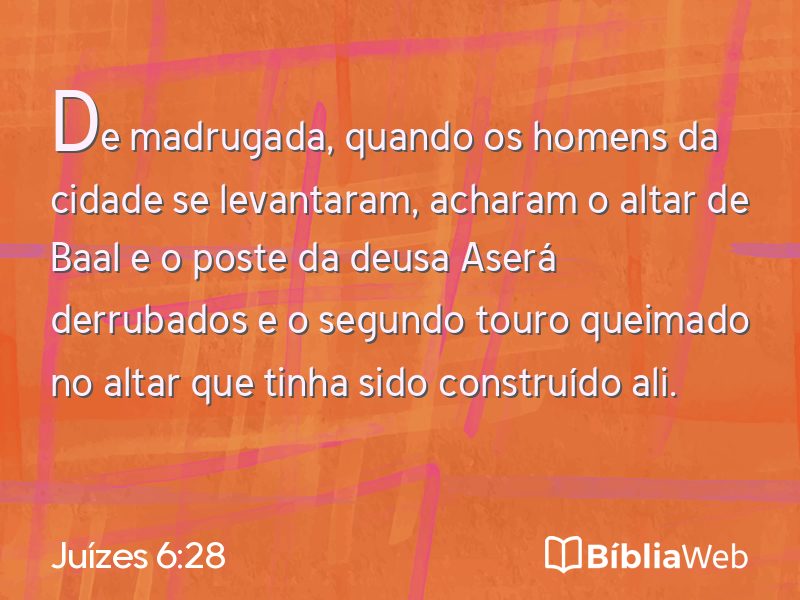Juízes 6:28 em imagem para compartilhar