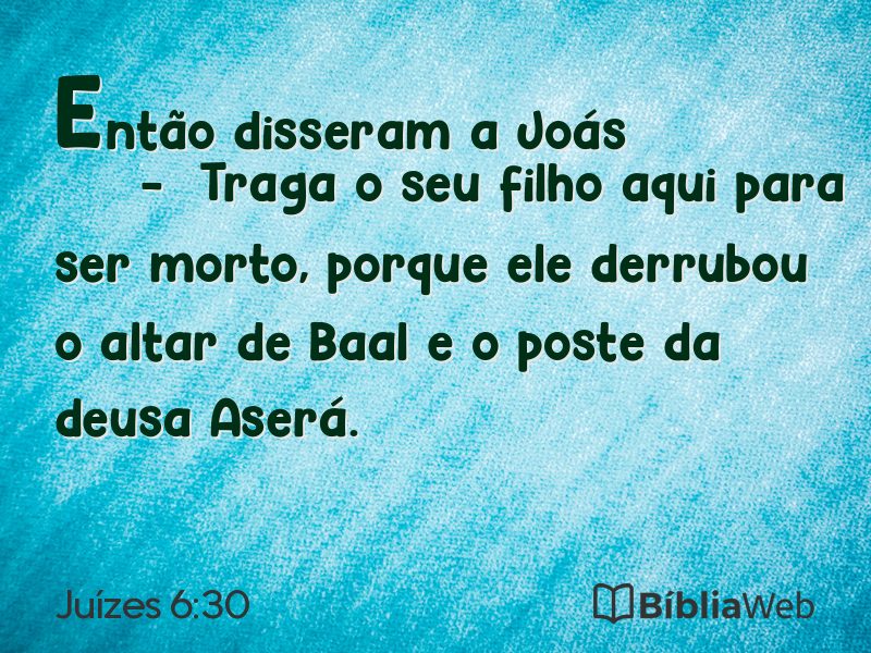 Juízes 6:30 em imagem para compartilhar