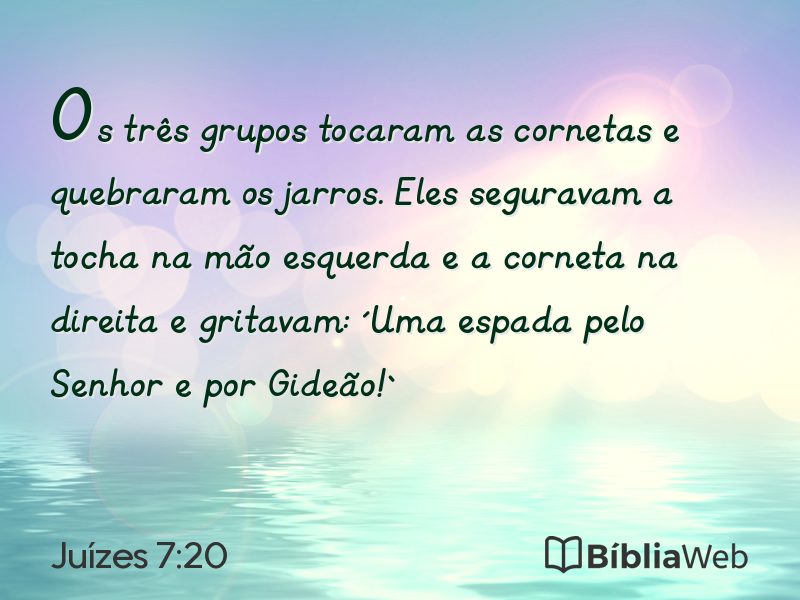 Juízes 7:20 em imagem para compartilhar
