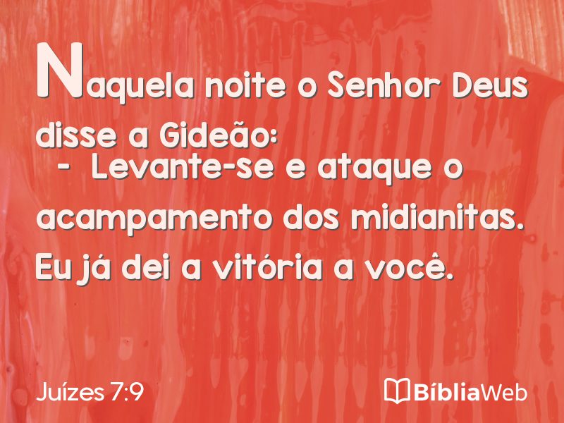 Juízes 7:9 em imagem para compartilhar