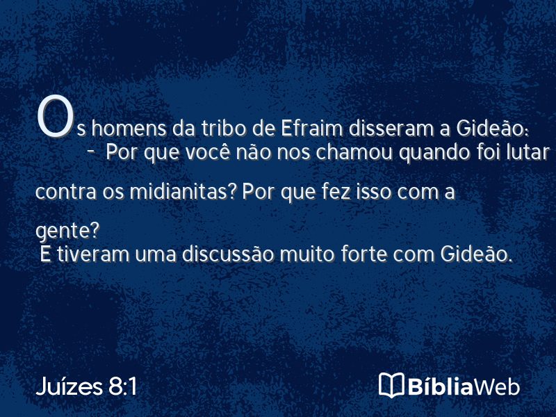 Juízes 8:1 em imagem para compartilhar