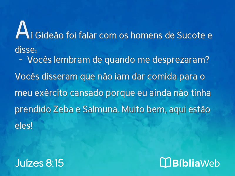 Juízes 8:15 em imagem para compartilhar