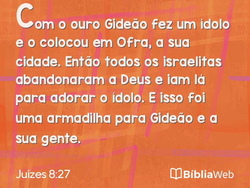 Juízes 8:27 em imagem para compartilhar