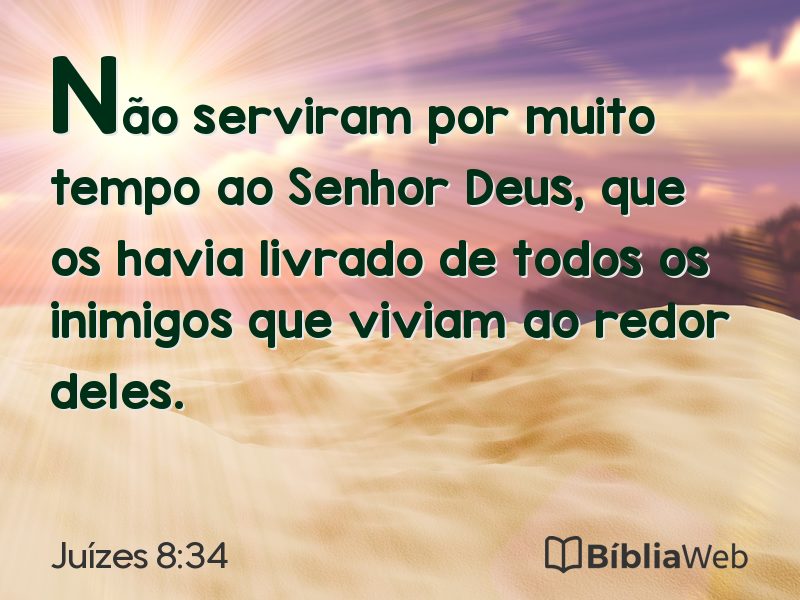 Juízes 8:34 em imagem para compartilhar