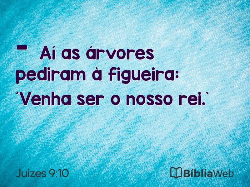 Juízes 9:10 em imagem para compartilhar
