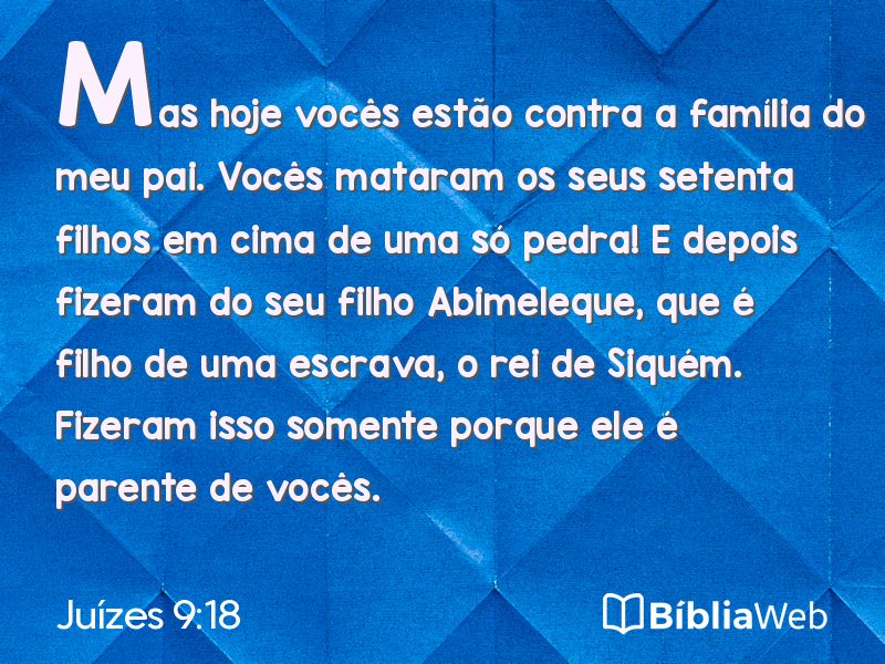Juízes 9:18 em imagem para compartilhar