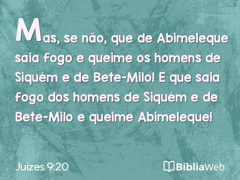 Juízes 9:20 em imagem para compartilhar