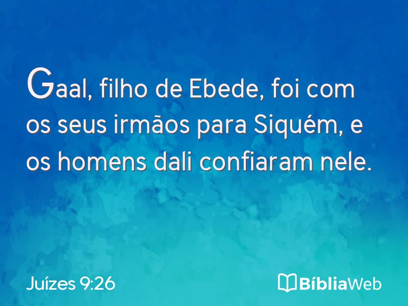 Juízes 9:26 em imagem para compartilhar