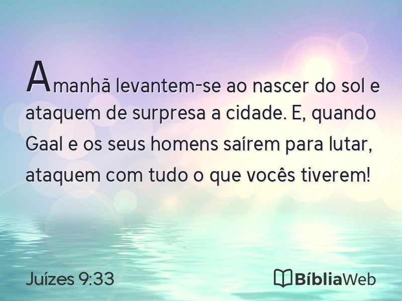Juízes 9:33 em imagem para compartilhar