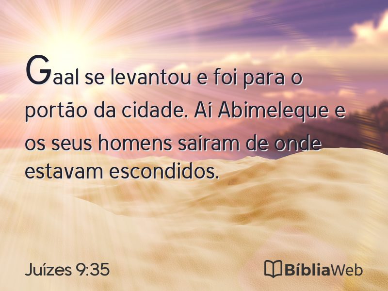 Juízes 9:35 em imagem para compartilhar