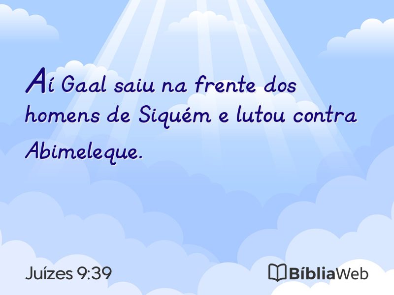 Juízes 9:39 em imagem para compartilhar