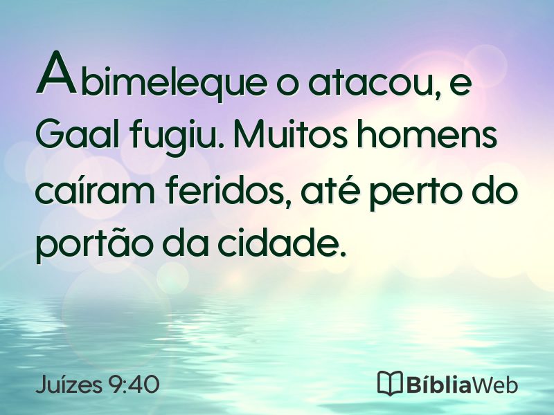 Juízes 9:40 em imagem para compartilhar