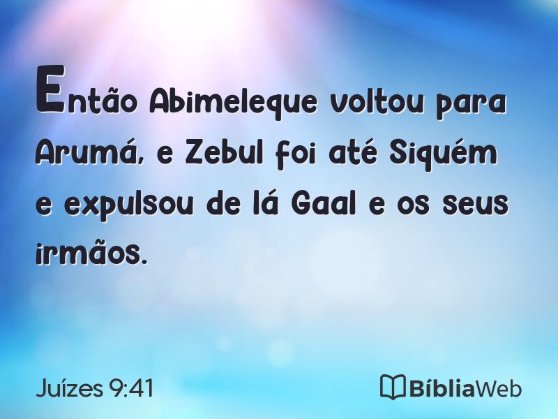 Juízes 9:41 em imagem para compartilhar