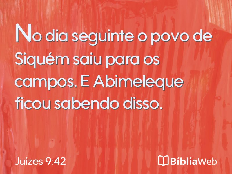 Juízes 9:42 em imagem para compartilhar