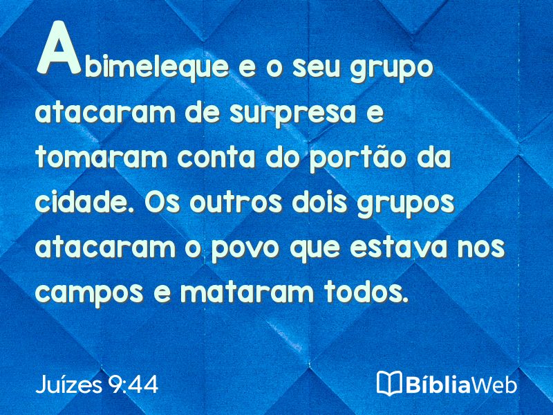 Juízes 9:44 em imagem para compartilhar