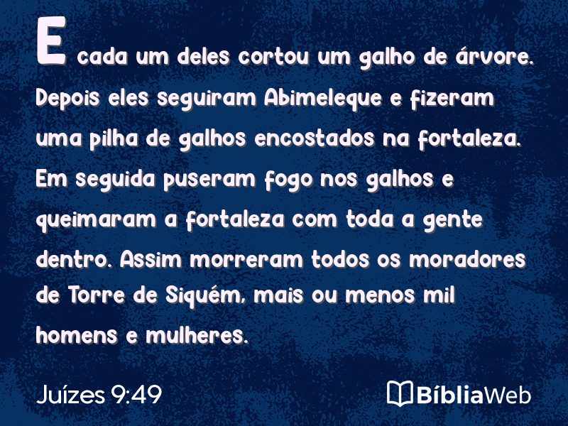 Juízes 9:49 em imagem para compartilhar