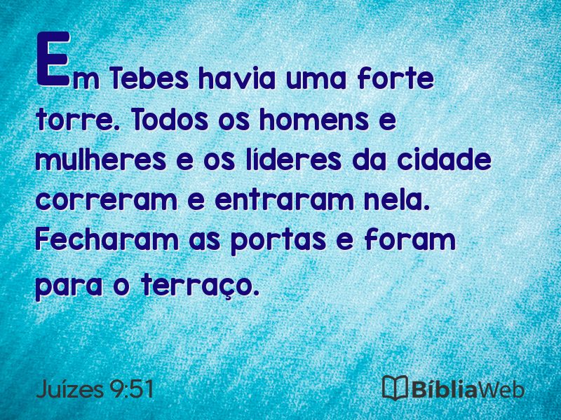 Juízes 9:51 em imagem para compartilhar