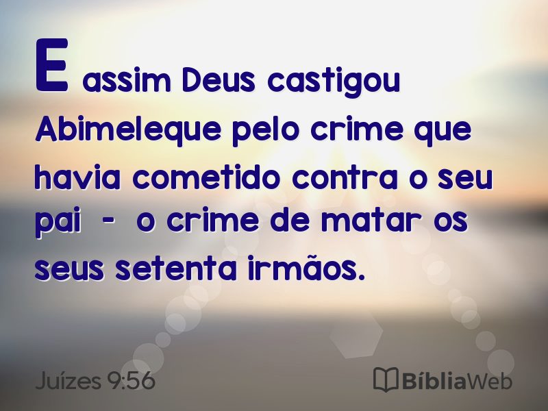 Juízes 9:56 em imagem para compartilhar