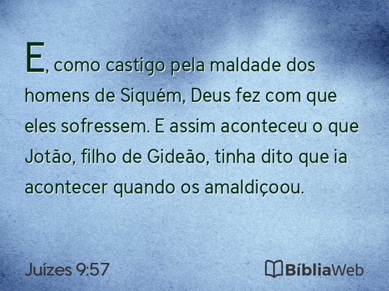 Juízes 9:57 em imagem para compartilhar