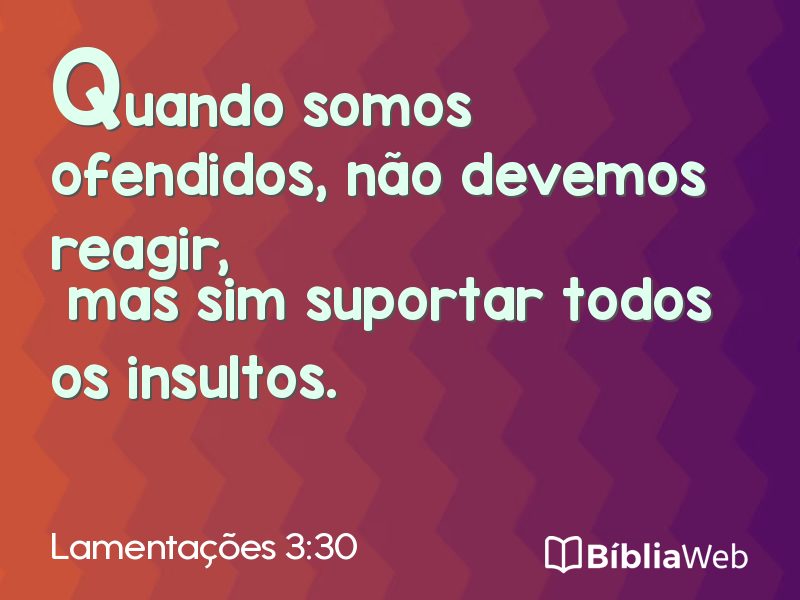 Lamentações 3:30 em imagem para compartilhar