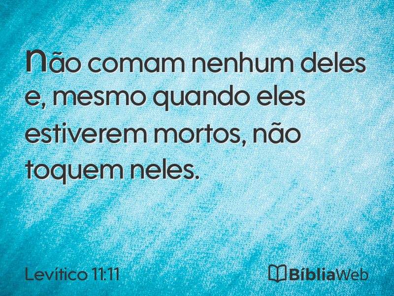 Levítico 11:11 em imagem para compartilhar