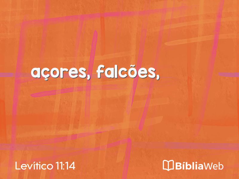 Levítico 11:14 em imagem para compartilhar