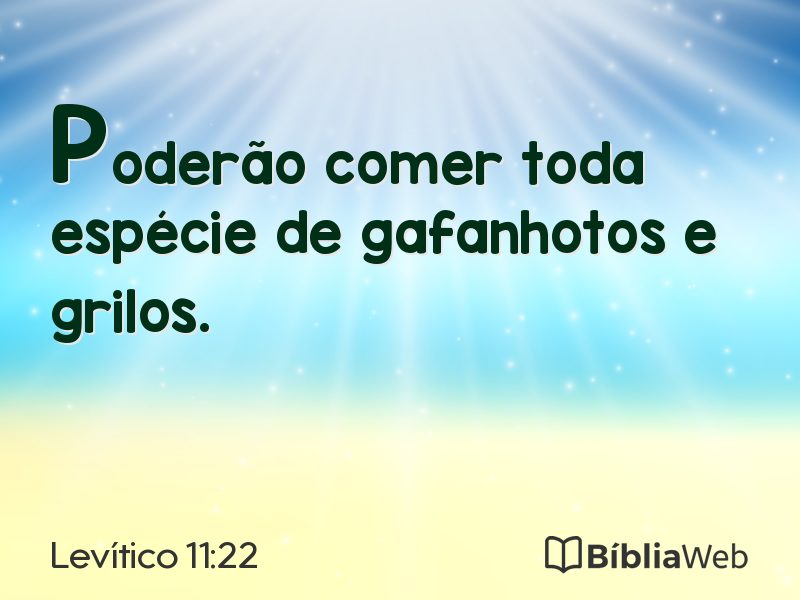 Levítico 11:22 em imagem para compartilhar