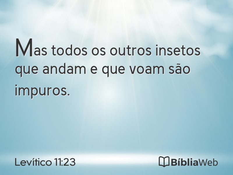 Levítico 11:23 em imagem para compartilhar