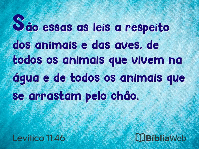 Levítico 11:46 em imagem para compartilhar